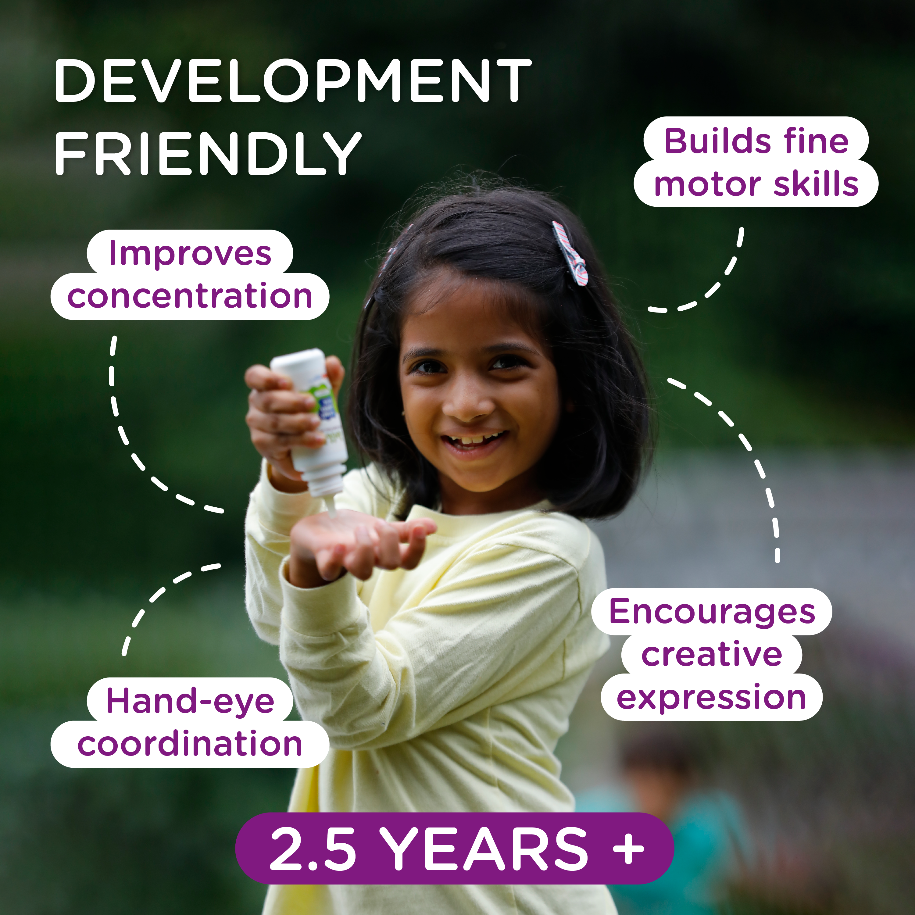 Dabble Chunky Glue | 100 %
Water based formula
Glue