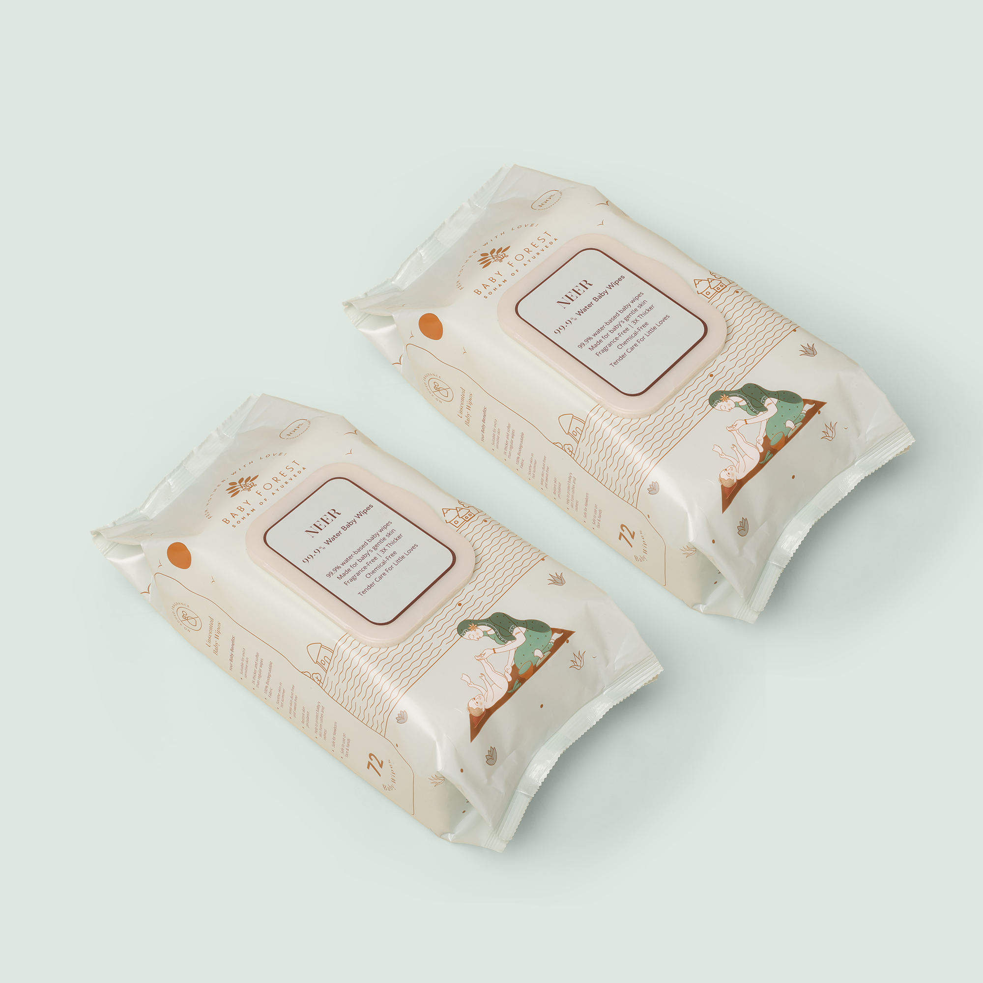Baby Forest Neer 99.9% Water Baby Wipes