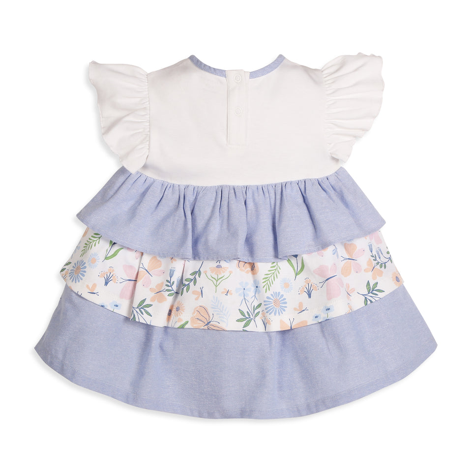 Milena Dress & White & Blue