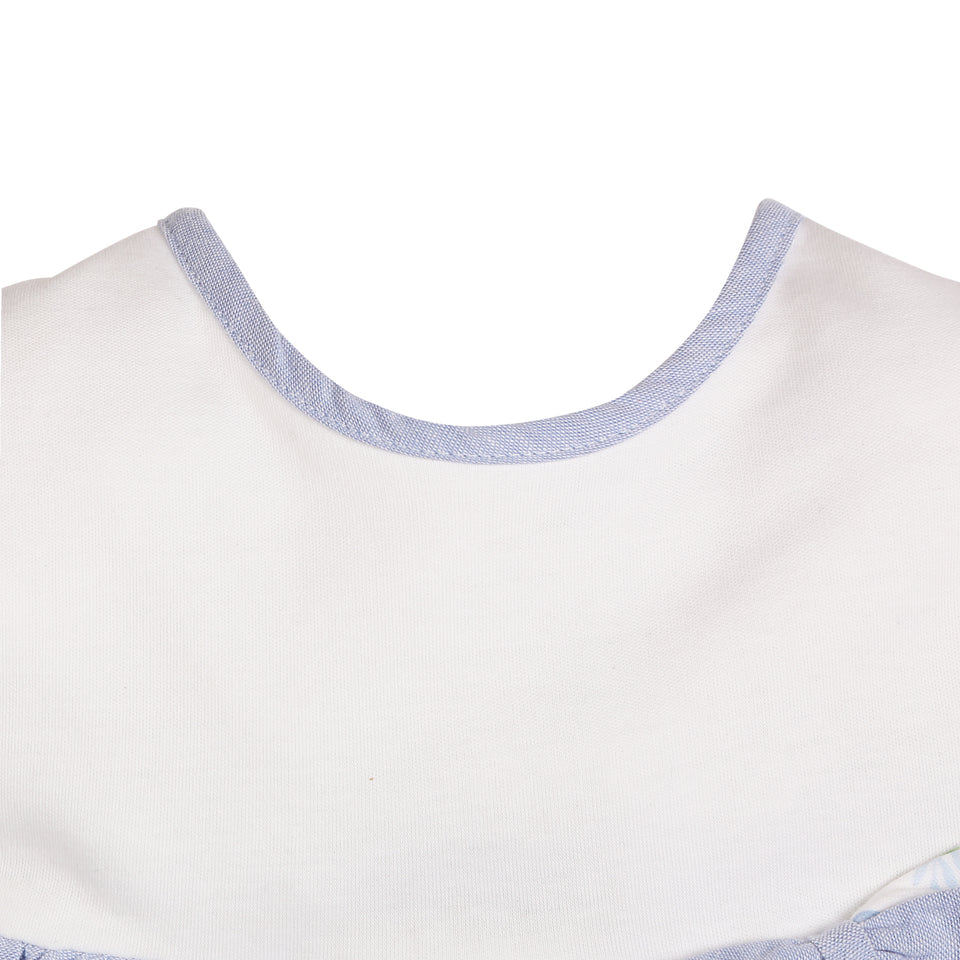 Milena Dress & White & Blue