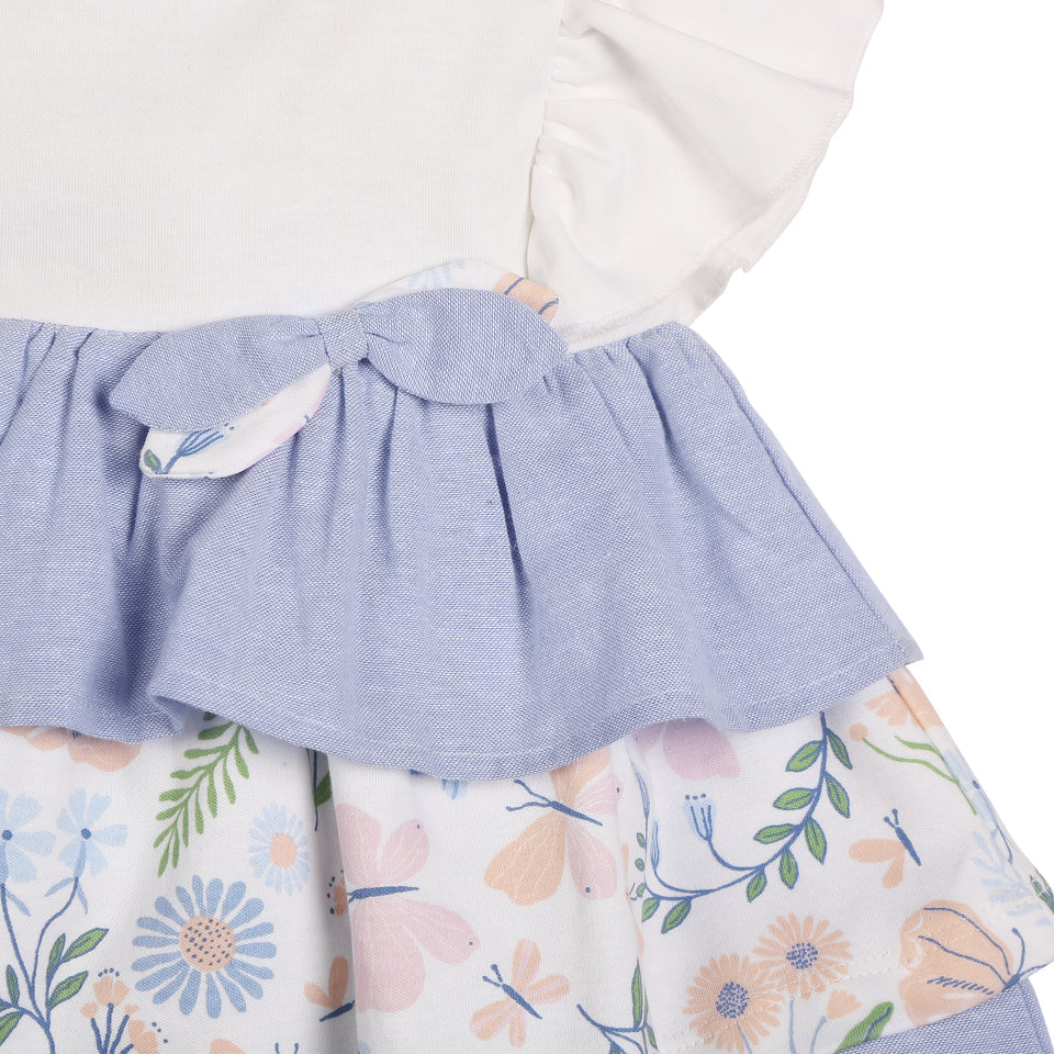 Milena Dress & White & Blue