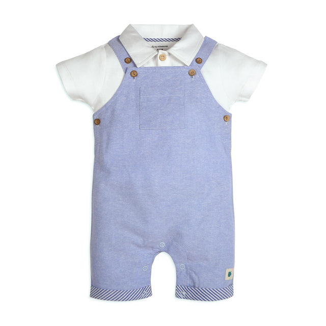 Brooks Oxford Chambray Dungaree with Knit Tee