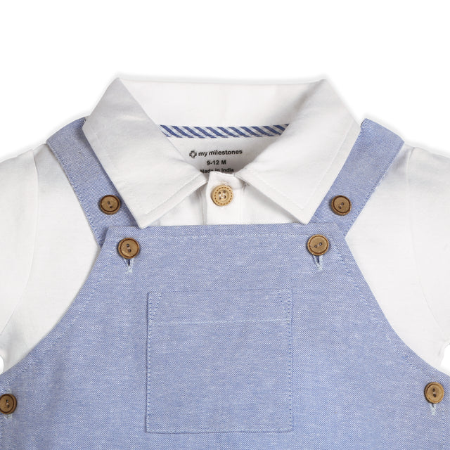 Brooks Oxford Chambray Dungaree with Knit Tee