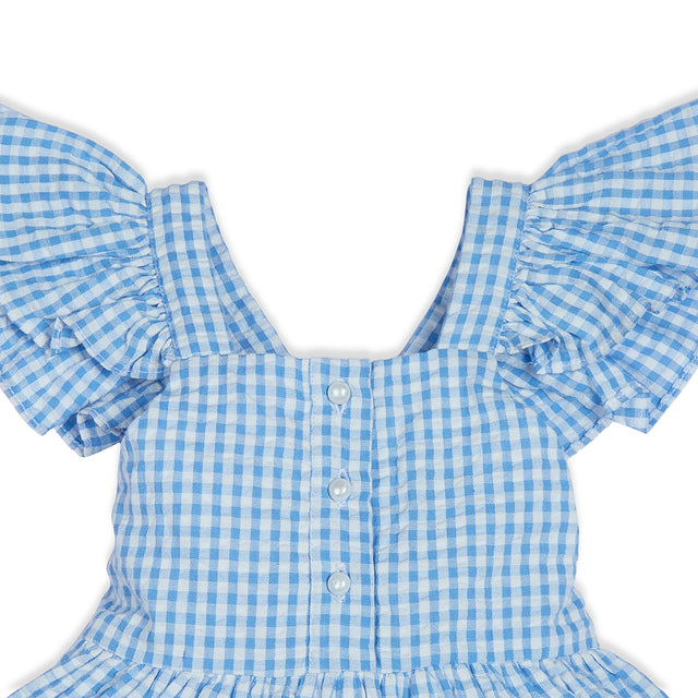 Livia Breeze Gingham Dress - Blue