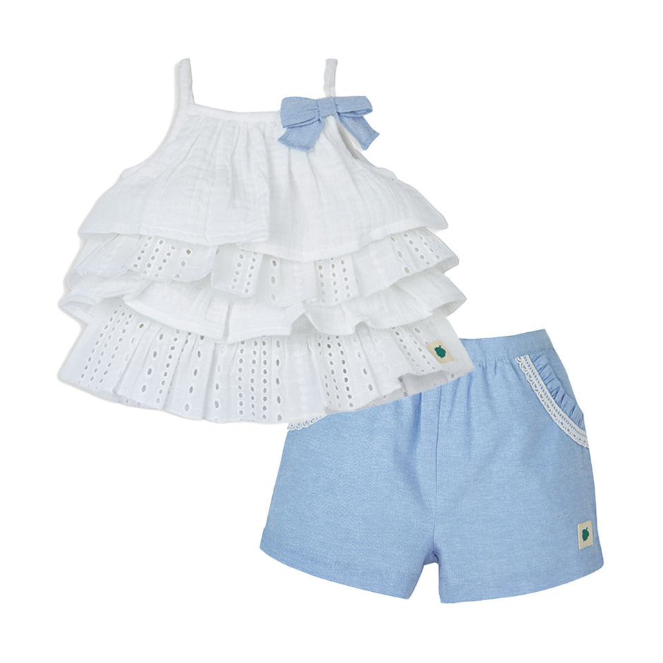 Mia Sky Set- White & Blue