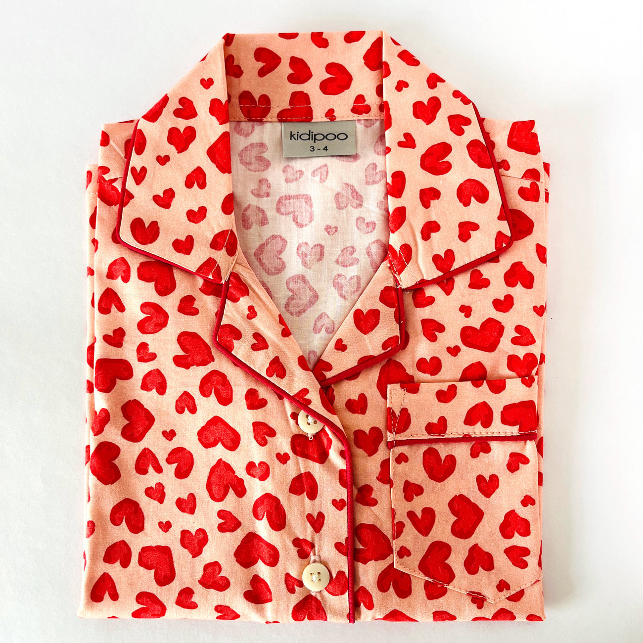 Checks With Hearts Night Suit