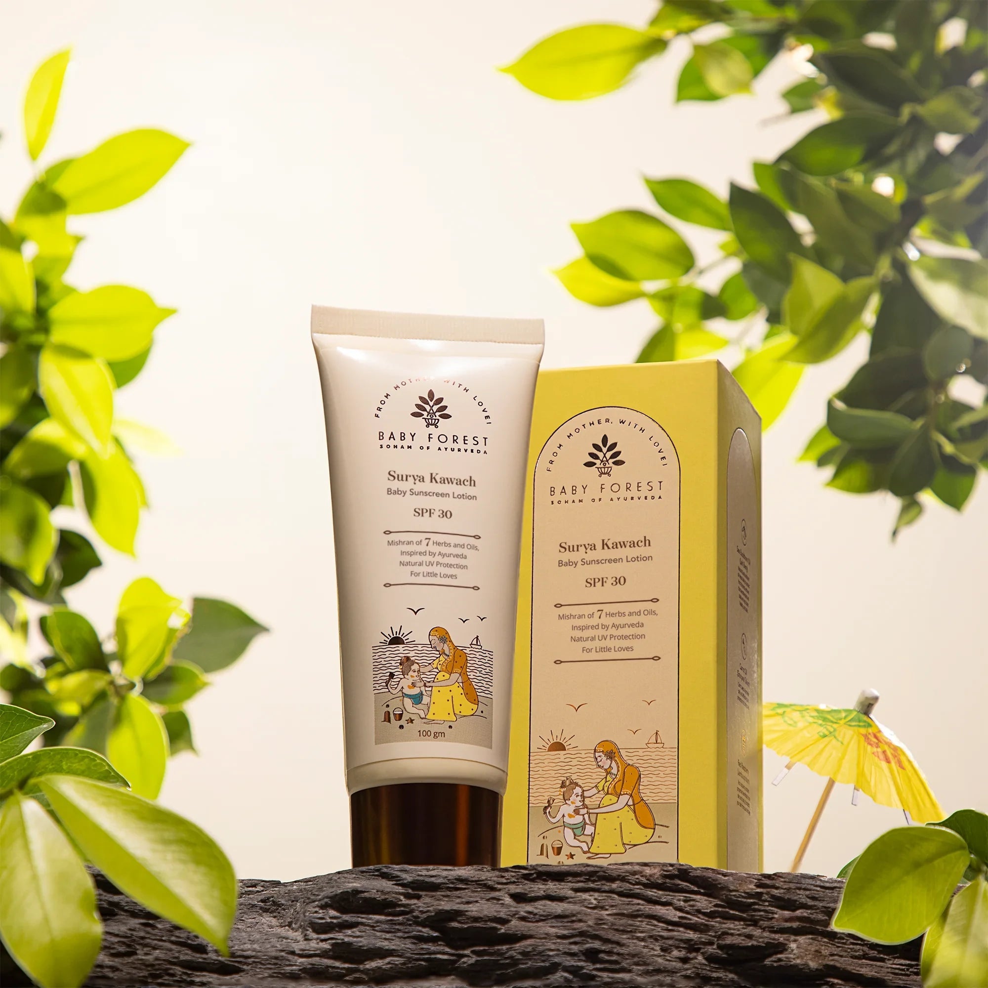 Baby Forest Surya Kawach Baby Sunscreen Lotion 100 Gm