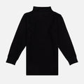 Bodycare Thermal Unisex Top High Neck Full Sleeves Solid Black
