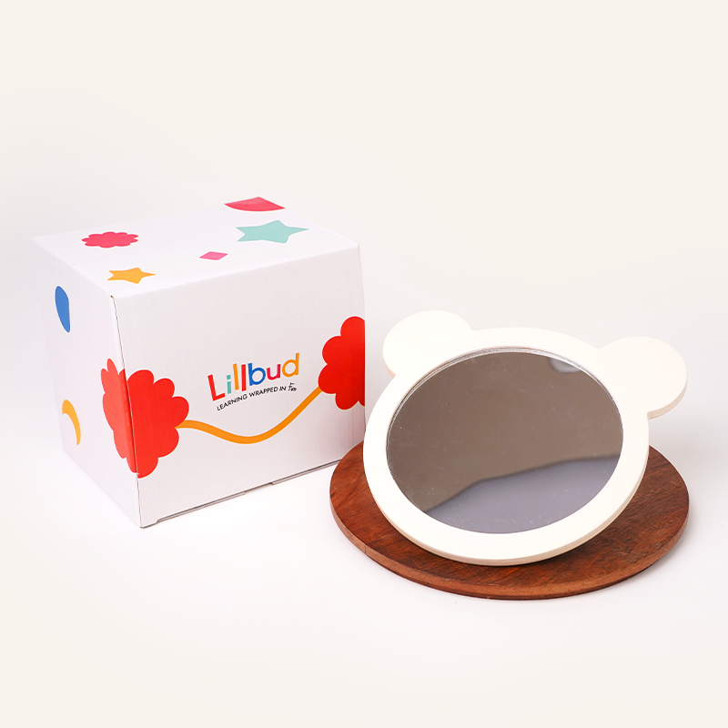 Teddy Mirror to engage baby during Tummy Time