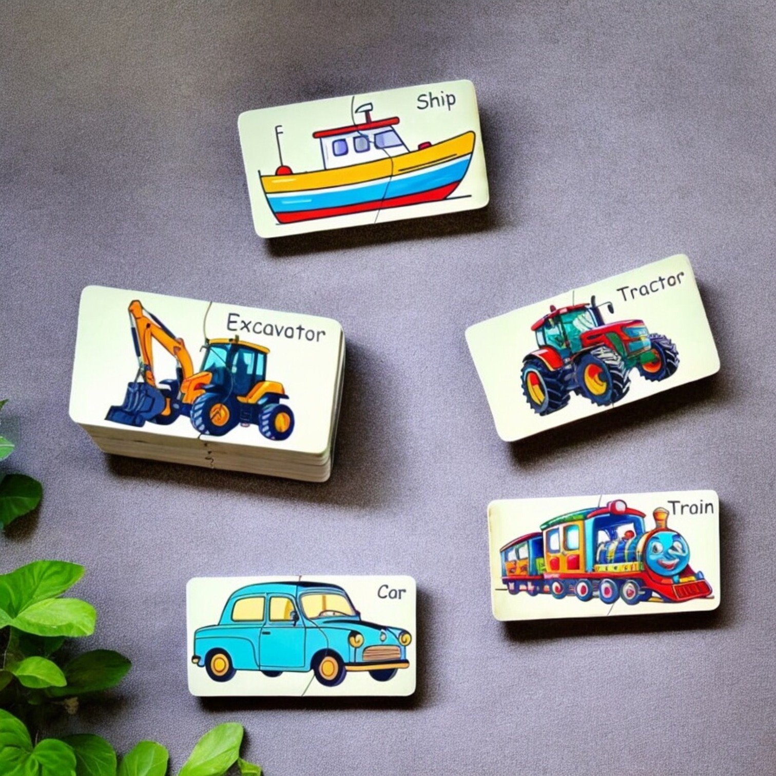 Transportation 2-Piece Puzzles