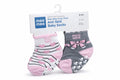 Mee Mee Cozy Feet Anti Skid Baby Socks Pack of 2 (White, Grey)