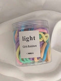 Baby Hair Ties for Girls and Kids Soft Premium Cotton Mini Hair Elastic Rubber Bands Stretchable No Damage Non-Slip Small Ponytail Holder Tiny Hairband