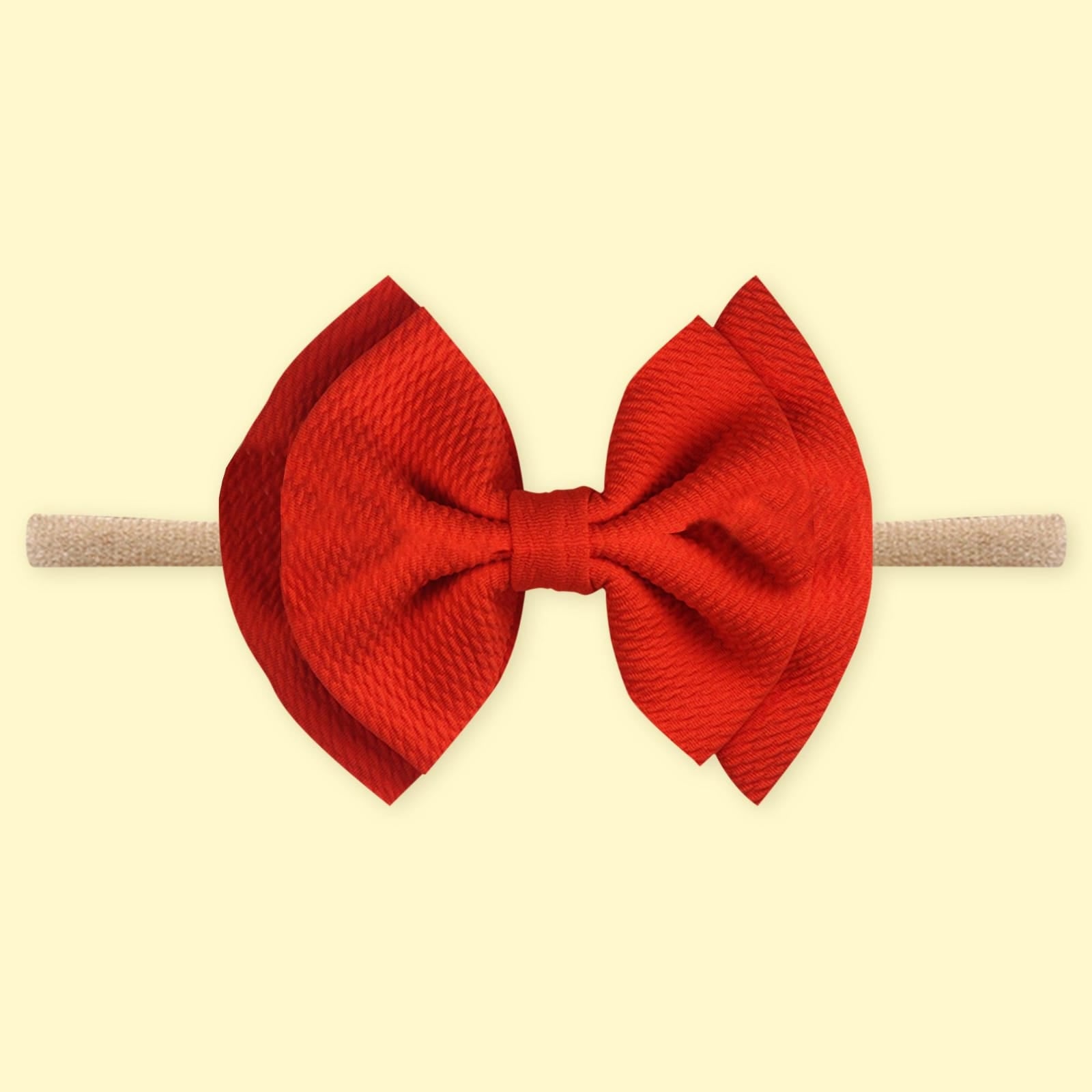 Polka Tots Pack of 3 Solid and Lemon Print Bow Headband Set - Multicolor