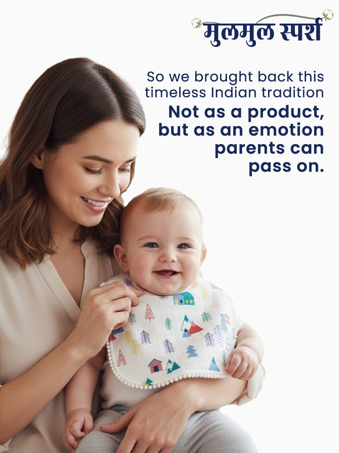 Polka Tots Newborn Pack of 3 100% Soft Muslin Cotton Bib Set with Pom-Pom Lace