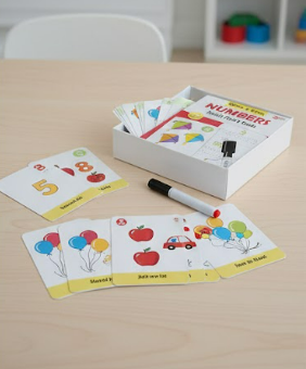 Write & Wipe Numbers Jumbo Flash Cards