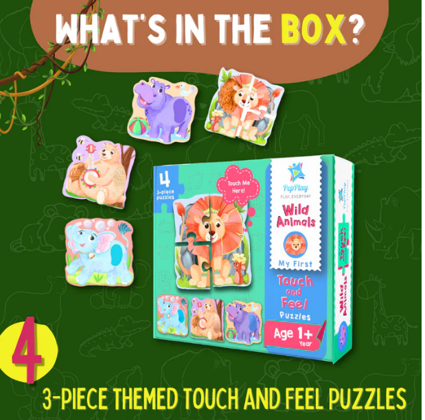 Touch & Feel Puzzle - Wild Animal