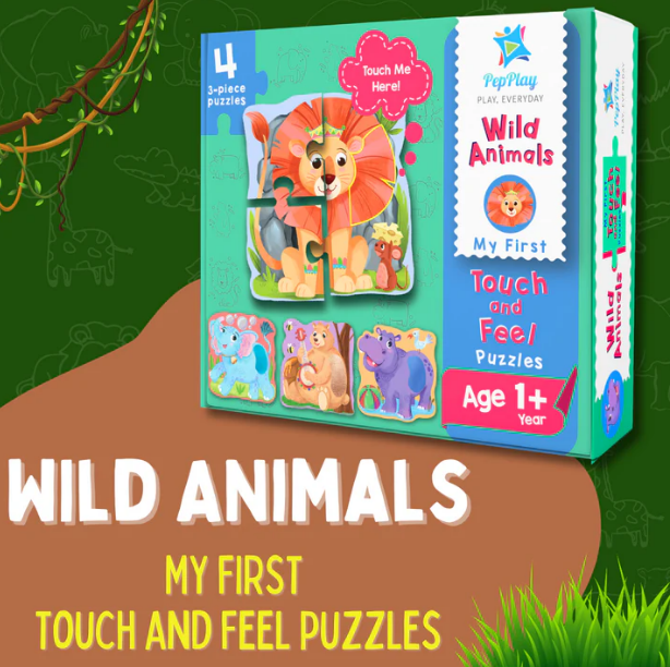 Touch & Feel Puzzle - Wild Animal