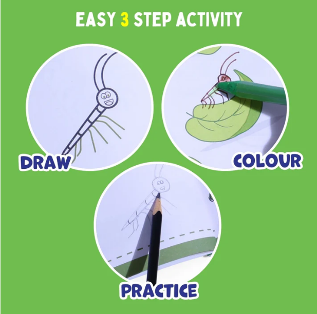 Step-By-Step Drawing Book - Incredible Insect