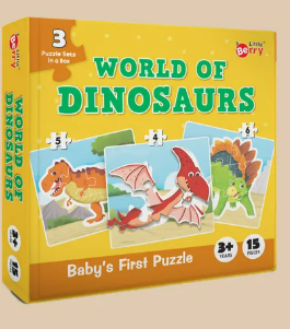 BABY'S FIRST PUZZLE-WORLD OF DINOSAURS