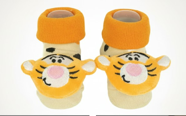 Tigger Soft Knit Baby Booties – Orange Edition