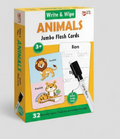 Write & Wipe Animals Jumbo Flash Cards