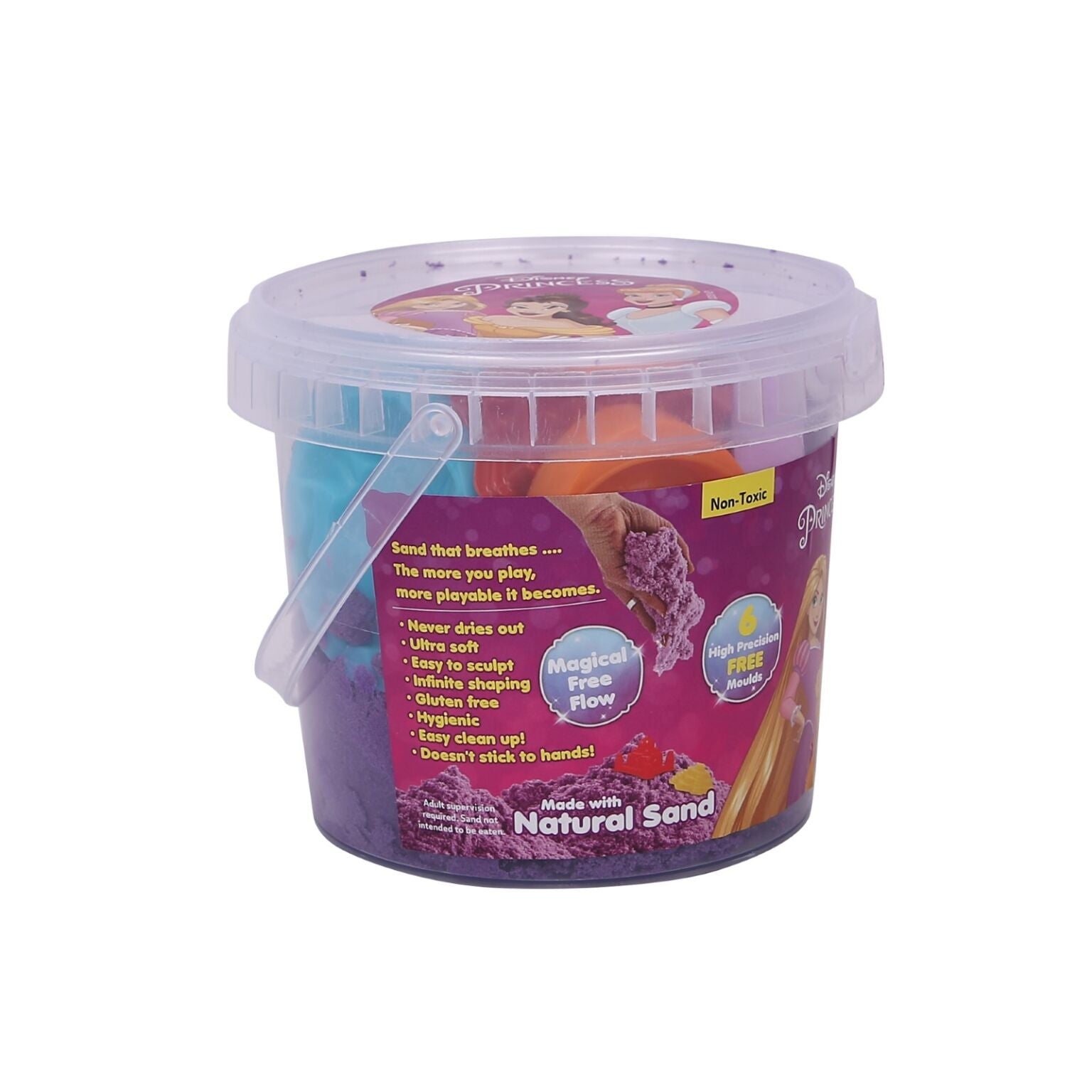 Disney Princess Mega Sand Star Wonder Bucket - Creative Sand Play Set For Kids