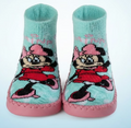 Baby Soft Grip Sock Shoes – Blue Cartoon Character Design