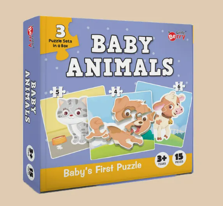 BABY'S FIRST PUZZLE-BABY ANIMALS