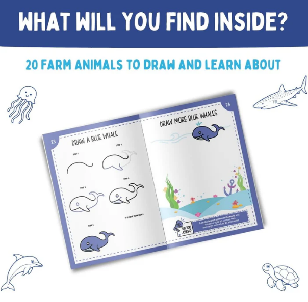 Step By Step Drawing Book (Mystical Marine Life)