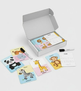 Write & Wipe Animals Jumbo Flash Cards