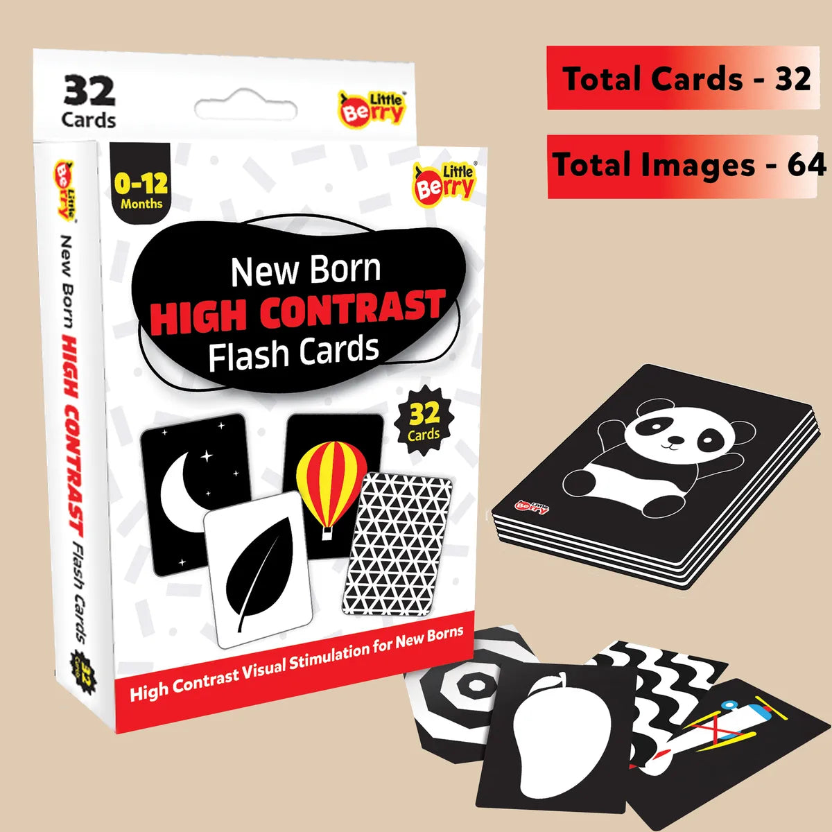 High Contrast Flash Card For Babies