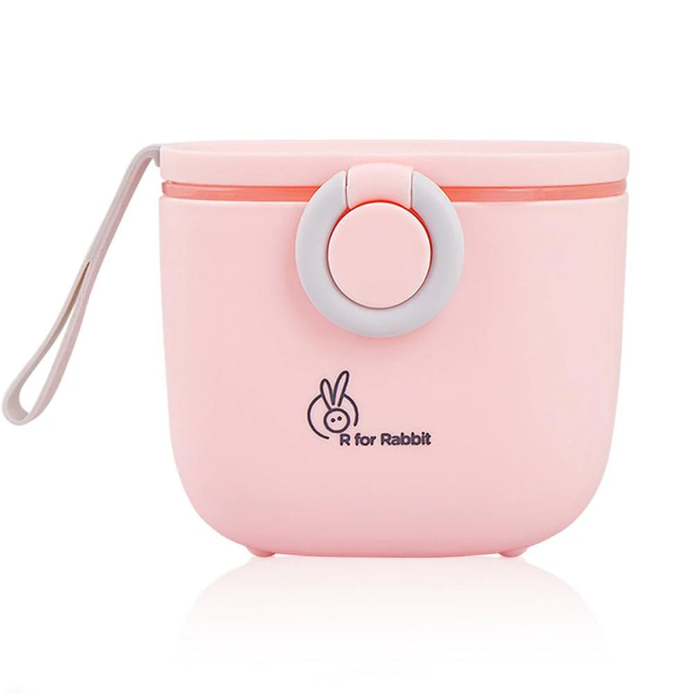 First Feed Box with Scoop, BPA Free, Leak Proof (Pink)