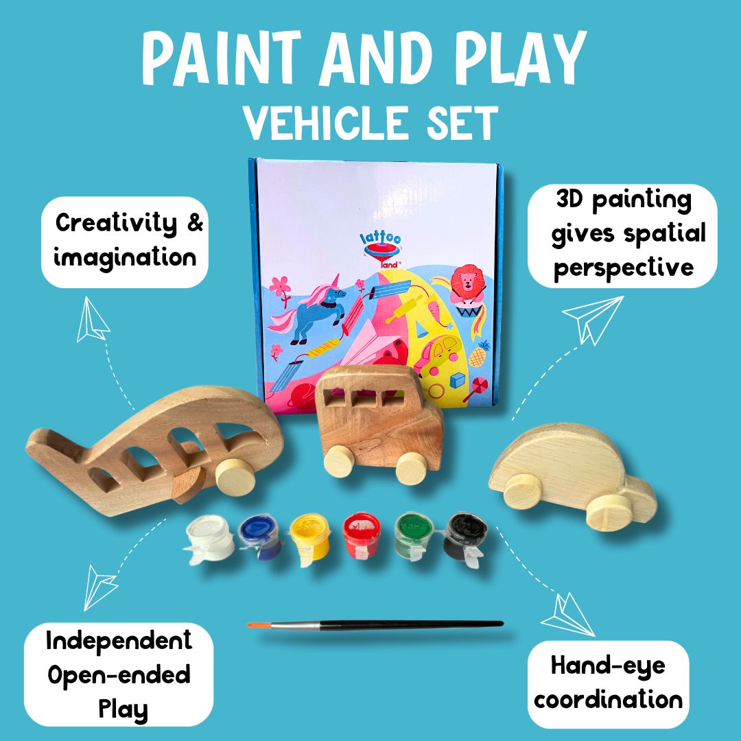Paint and Play Vehicle Set
