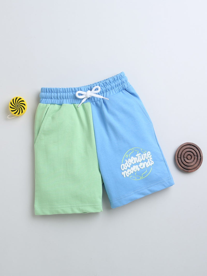 Blue & Green Boys Shorts
