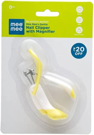 Mee Mee Gentle Nail Clipper (Single Pack - With Magnifier,Pack Of 1,)