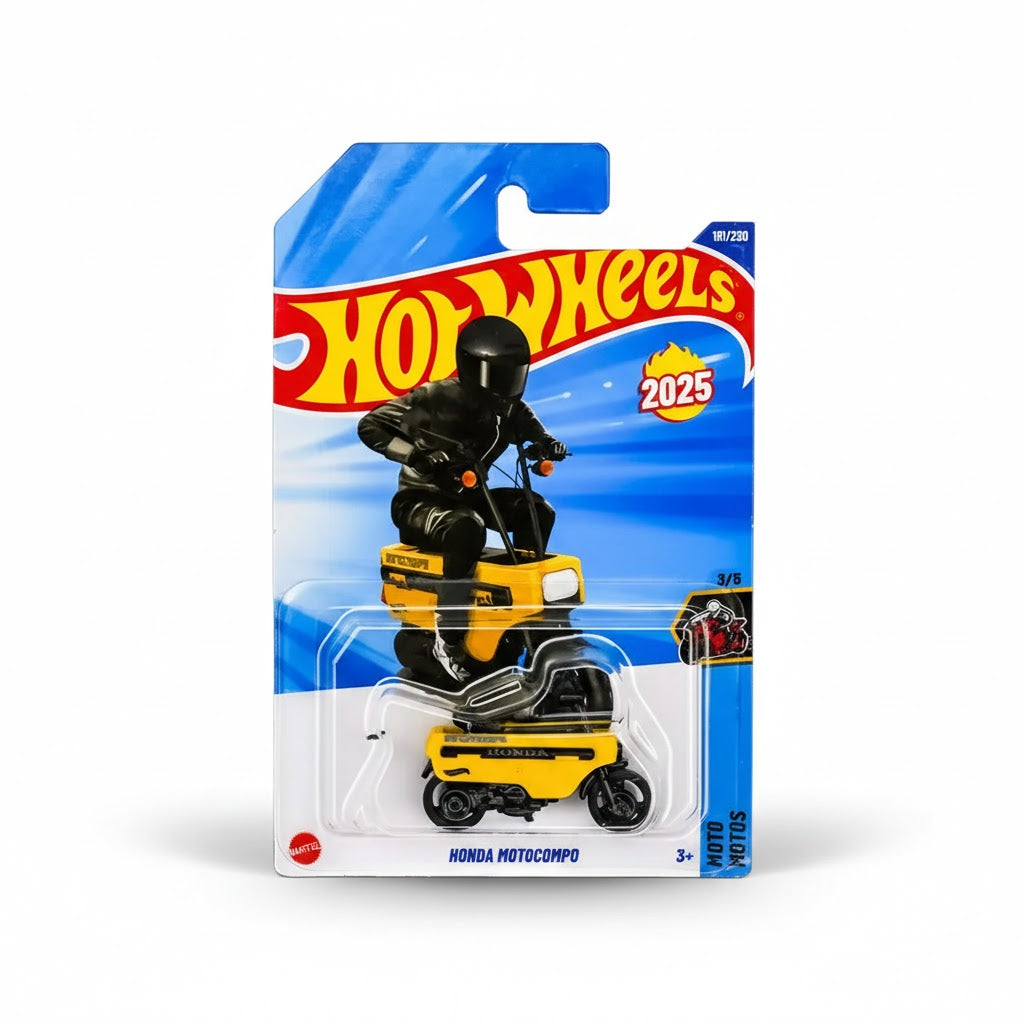 Hot Wheels 81 Honda Motocompo Die Cast Car (Yellow & Black)