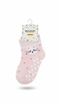 Cat Design Fancy Girls Ank Socks