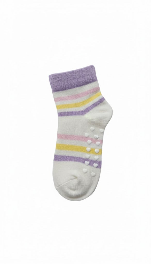 Kids Fancy Girls Ankle Socks White