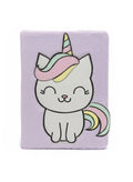Cute Unicorn Cat Soft Cover Notebook – Pastel Purple