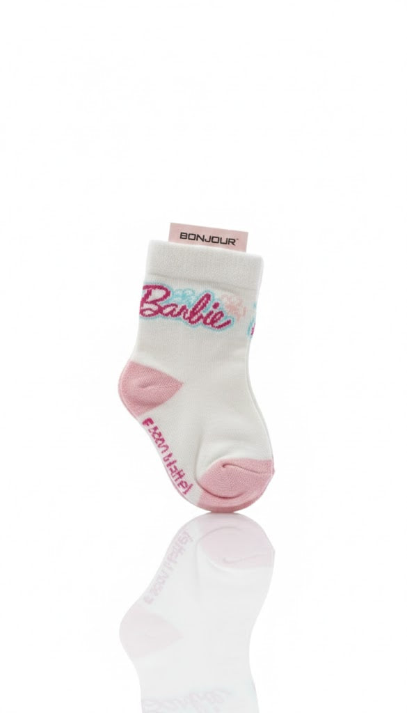 Barbie Socks With  White And Pink Colour