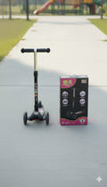 black: Kick Scooter Coco Jumbo Led With Light & Music At Your Kids Kingertips
