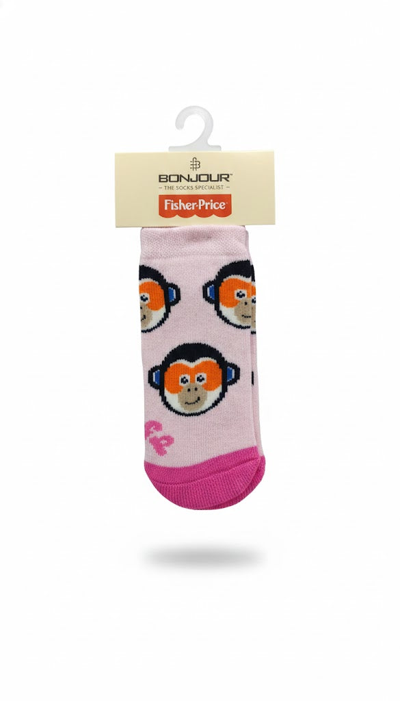 Pink Colour With Monkey Design Fisher Price Girls Terry