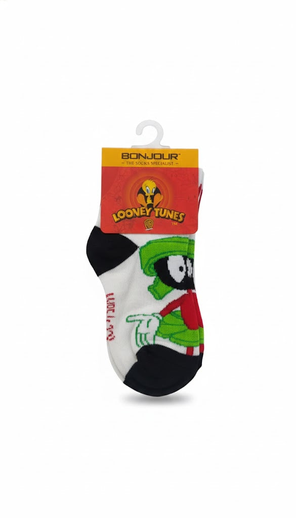 White And Black Colour Looney Tunes Kids Ank Socks